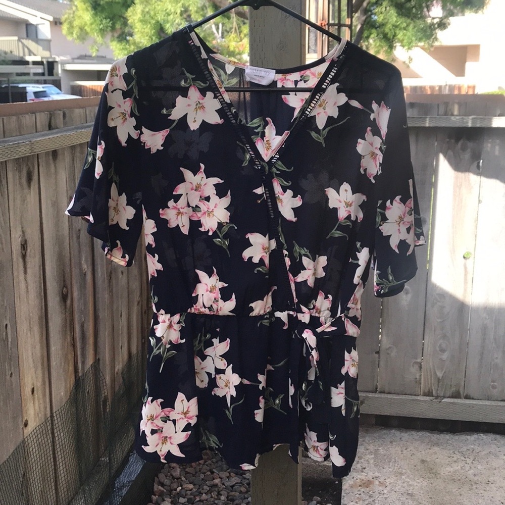 Spring floral shirt